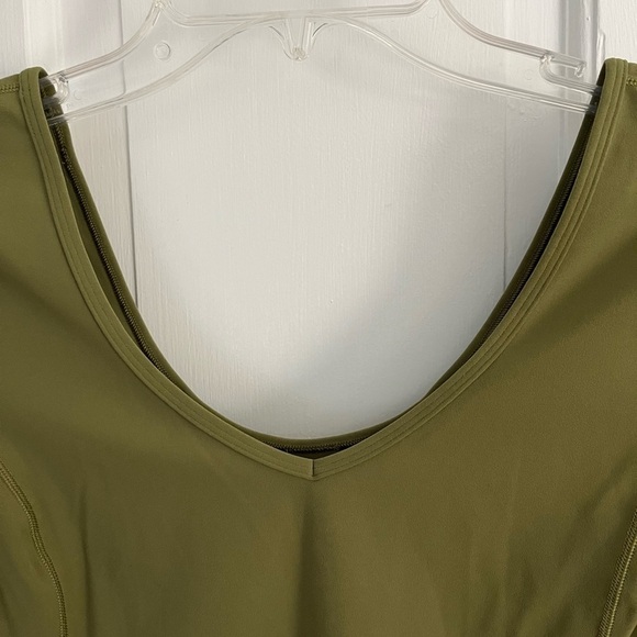 NWOT Lululemon Align Tee Shirt Bronze Green Cropped Short Sleeve Athleisure - Picture 5 of 10